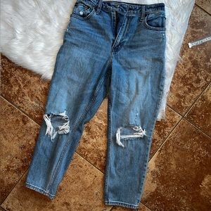 Abercrombie & Fitch Curve Love Mom High Rise